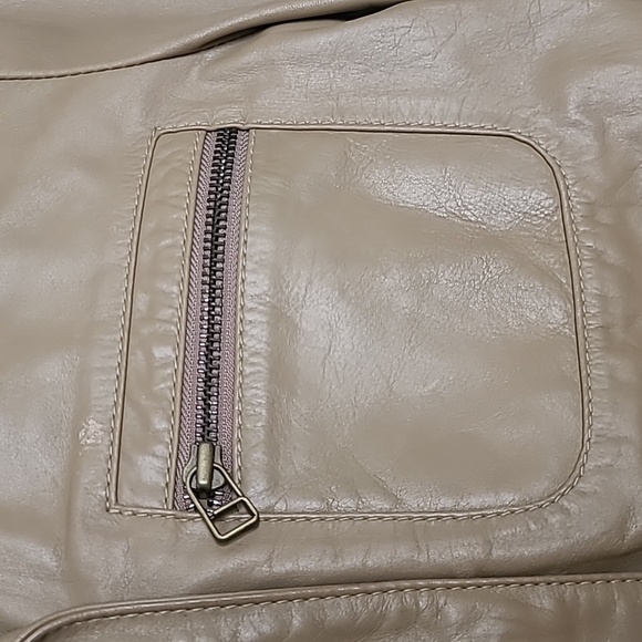 Kenneth Cole Reaction Tan Color Motorcycle Jacket Coats, Jackets & Vests Size S - Picture 3 of 12